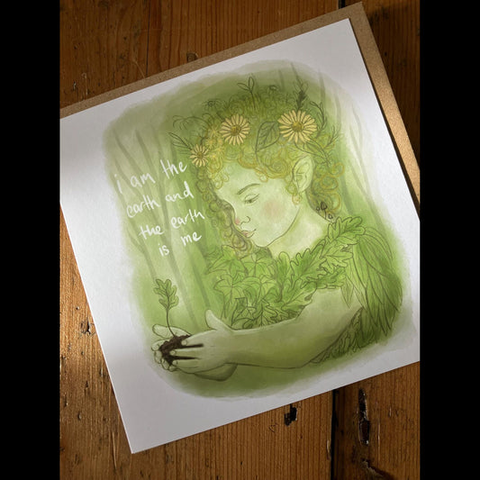 I  Am The Earth Greetings Card