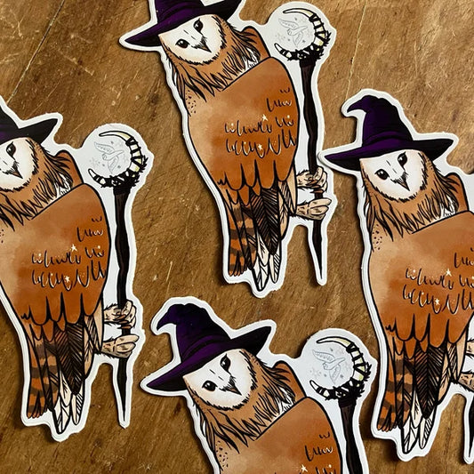 Owl Witch Sticker