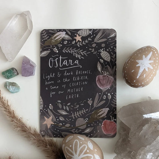 Ostara Spring Equinox Art Print Altar Card
