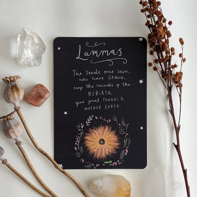 Lammas Blessings Printable Journal Art Altar Card