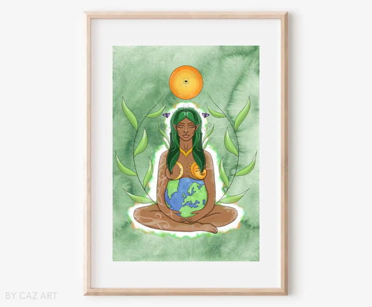 Gaia Mother Earth - A4 Print