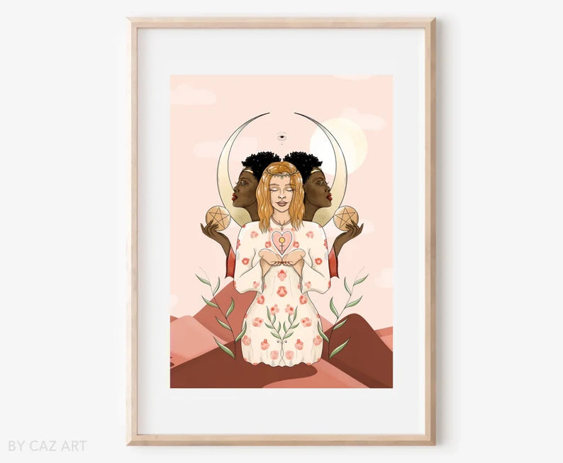 Nurture Goddess Art - A4 Print