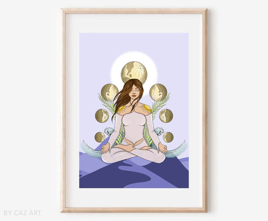 Goddess of the Moon Art - A4 Print