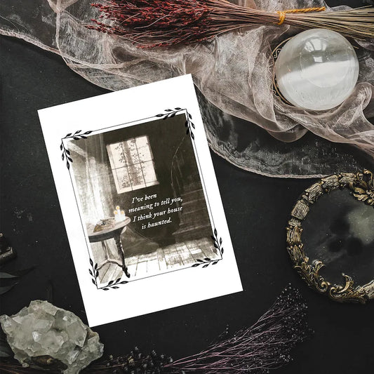 Taylor Swift Lyrics Haunted House A5 Art Print