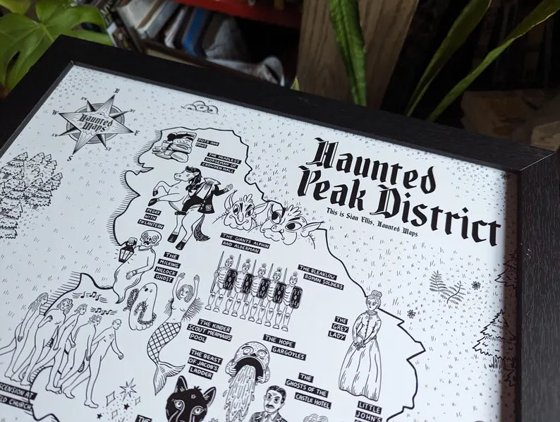 Haunted Peak District Map Of Folklore - Ghost Stories & Curious Sites