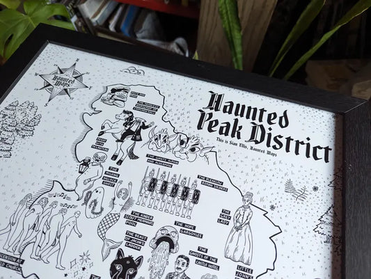 Haunted Peak District Map Of Folklore - Ghost Stories & Curious Sites