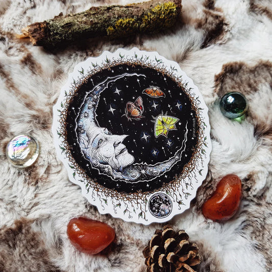 Wise Moon - Vinyl Sticker