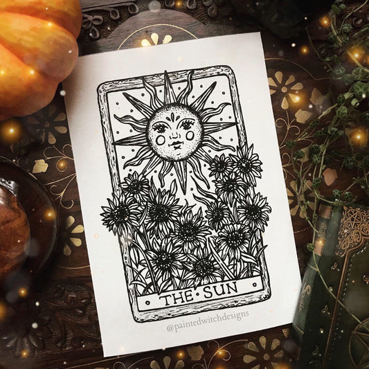 The Sun Tarot Illustration