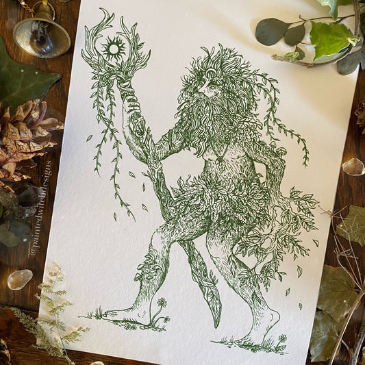 The Green Man Illustration Art Print