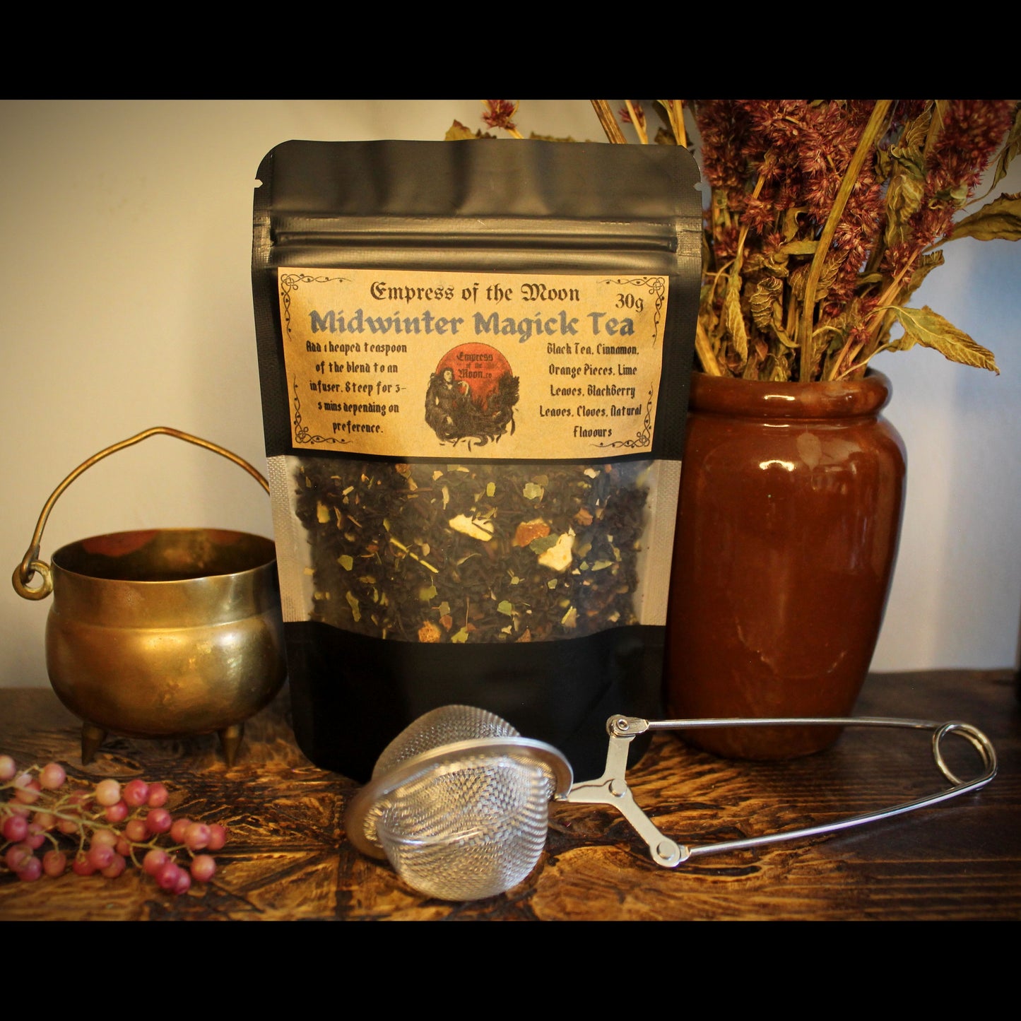 Midwinter Magick Black Tea Blend: Cinnamon, Orange & Clove - 30g