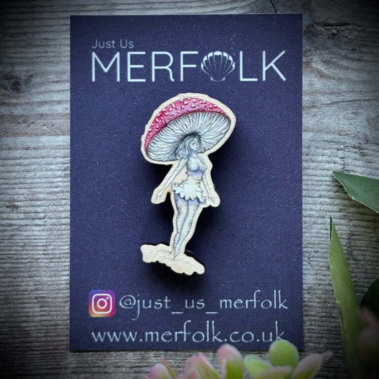 Mushroom Sprite Pin Badge
