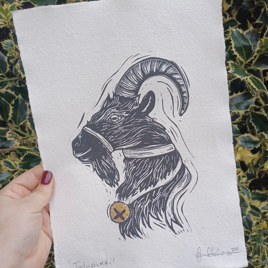 Joulupukki -Gold Leaf Edition - A4 Print