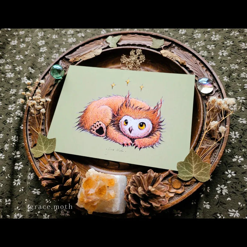 Owlbear Cub -A6 Print