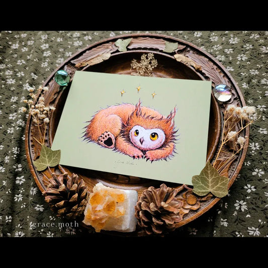 Owlbear Cub -A6 Print